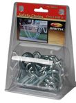 CE Smith - 16661A Class II Rating Safety Chain Set - S-Hook Chains for Boat Towing Safety - 3500-lb