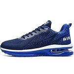 MAFEKE Mens Air Athletic Running Shoes Tennis Fashion Lightweight Breathable Walking Sneakers (Darkblue US 10 D(M)