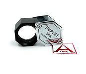 Aone Premium Jewellers Eye Loupe 20.5mm 30x Hexagon Lens Magnifying Triplet Glass Folding Pocket Size Hand-Held Portable for Jewellery, Diamond & Gemstone Graders/Sorters/Traders