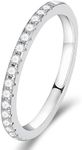 LIAN Moissanite Rings Wedding Band 