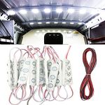 Caxmtu 60 LED Car Interior Light Bright White Dome Lamp Ceiling Lights Kit for Van Truck Auto Car Vehicle DC 12V