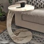 Furpinea C Shaped End Table for Cou