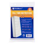 VICMORE 2 Pack Full/Twin Mattress Storage Bags 54-Inch by 100-Inch Full XL Plastic Mattress Covers for Moving Mattress Bags for Disposal