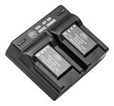 BM Premium 2-Pack of LB-012 Batteries and Dual Bay Battery Charger for Kodak KLIC-7006, PIXPRO FZ55, FZ55-BK, FZ53 Cameras