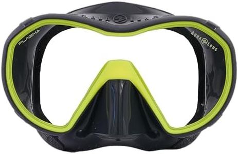 Aqualung PLAZMA - Adult Panoramic Frameless Diving Mask, Varied Lens Models, Quick Adjusting Buckles, Reusable Protective Case, Ideal for Scuba Diving and Snorkeling