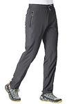 YSENTO Men's Jogger Sweatpants Breathable Casual Sports Pants Zipper Pockets Dark Grey US XXL