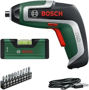 Bosch Cordless Screwdriver IXO Spirit Level Set (7th Generation; 3.6V; 2.0Ah; 5.5Nm; Set Including Mini Spirit Level with Micro USB Cable; Screws up to 190 Screws; Boxed)