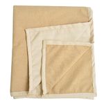 ADBENI HOME Ecofriendly Terry Cartridge Cotton Quick Dry Sheets, for New Born Babies, Toddler Bedding, Reusable, Waterproof, Extra Absorbent, Crib Sheets, 210GSM, California Queen 160x110 cm, Beige