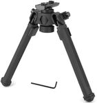 Mifhnby Rifle Bipod Mlok Picatinny Quick Detach Head with 360 Degrees Swivel 6 Adjustable Heights Bipod