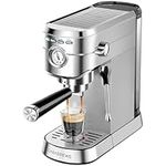 CASABREWS Espresso Machine 20 Bar, Professional Espresso Maker with Milk Frother Steam Wand, Compact Espresso Coffee Machine with 34oz Removable Water Tank for Cappuccino, Latte, Gift for Dad or Mom
