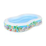 Intex Swim Center Paradise Inflatable Pool, 103" X 63" X 18", for Ages 3+