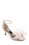 Badgley Mischka Women's Nelly Heeled Sandal, Blush Satin, 4 UK