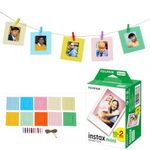 Fujifilm Instant Camera Accessories (20 Films Shot + Instax Paper Photo Frames)