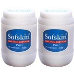 Sofskin (USA Brand) 100% Pure & Safe, White Petroleum jelly IP, No smell, pH 5.5, No skin allergy, for - Psoriasis, cracked heels, chapped lips, Diaper Rash, Bed sores, Dry Skin, Bruises, small burns - Exp. 5 yrs - 2x1 Kg. (Total 2 Kgs)