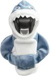 QIOON Mini Gear Shift Hoodie Shark Shift Knob Cover, Universal Funny Car Shifter Cover Automotive Interior Cute Gadgets Decorations, Blue