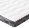 Amazon Basics Surmatelas de Mousse à Mémoire de Forme confortable, Très Moelleux, 160 x 200 x 7 cm, Blanc