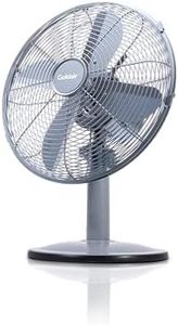 Goldair Metal Desk Fan, Charcoal, 30 cm