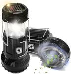 2-Pack Solar Camping Fan w/ Lantern