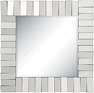 Coaster Home Furnishings Square Wall Mirror Silver, 31.5"D x 31.5"W x 0.01"H (901806)