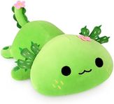 Onsoyours Cute Axolotl Cactus Plush, 19" Soft Large Stuffed Animal Salamander Big Plush Pillow, Kawaii Plushie Toy for Kids (Axolotl Cactus, 19")