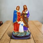 Newven Poly Marble Holy Family Showpiece Statue Christian Gifts for Home Decor God Idol House Warming Wedding Anniversary 12 Inch Multicolour 1 Piece