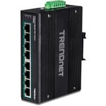 TRENDnet TI-PG80B 8-Port Industrial Gigabit PoE+ DIN-Rail Switch (24-56V)