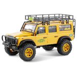 WOWRC Fms 1/24 RC Crawler, FCX24M Land Rover Defender 110, 2.4Ghz Off-Road RC Rock Crawler with Lighting Effects, Speed Switch and Accessory Packs, RC Cars for Adults