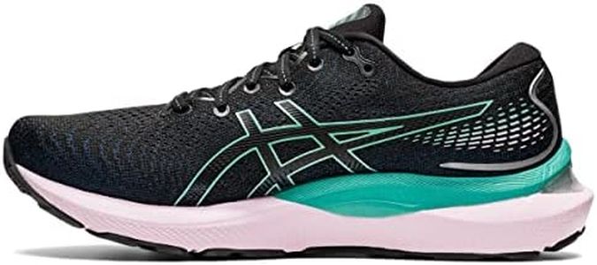 ASICS Women's Gel-Cumulus 24 Running Shoes, 8.5, Black/SAGE