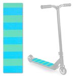 Scorpion Scooters - Scooter Pro Grip Tape - Fits 99% Scooters - Neon Stripe Series - Blue/Green Stripes