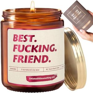 Birthday Gifts For Women | Lavender Vanilla Scented Candle For Best Friends | Friendship Gifts For Him or Her | Best Friend Gift for Celebrating Her Birthday, Anniversary, Mothers Day, or Just Because