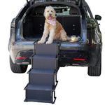 The Brave Soul Dog Ramp for Car - Foldable Dog Stairs for Large Dogs - Versatile Dog Steps for Car and Trucks - Durable Dog Ramps for Large Dogs - Portable and Easy to Use - Support up to 250 Lbs