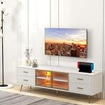 Bonzy Home 70" LED TV Stand, Mid-Ce