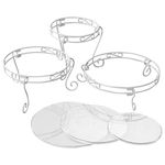 Wilton White Scrolled Cake and Dessert Stand Set, Wedding Cake Display