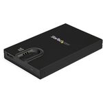 StarTech.com Biometric Enclosure - Encrypted USB 3.0 2.5" SATA Hard Drive Enclosure - Fingerprint/Password Access - 256-bit AES Data Encryption - Secure External USB 3.1 Gen 1 to HDD/SSD (S251BMU3FP)