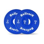 Fractional Plates | Micro Weight Plates | Change Plates For Gym - BullrocK (2kg Pair)