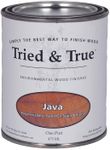 Tried & True Java Stain & Finish, Pint - Linseed Oil Wood Stain, Perfect for Home Improvement, Furniture, & Kitchen Wood Projects, Natural Wood Stain & Oil Finish, Pigmented Danish Oil