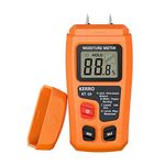 KERRO Moisture Meter, Digital Logs Damp 0-99% Wood Tester Detector/Firewood Log Timber Humidity Measuring Device