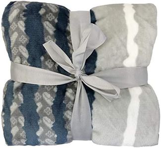 Allgala 60x45 Super Soft Flannel Plush Light Weight Throw Blanket-Riverside-BLK82403