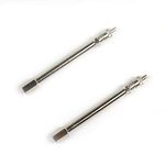 2-Pack 4 inches Truck RV Car Bike Motorcycle SUV Vehicle Dual Wheel Tire Valve Extender Extension Adaptor