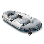 Intex Mariner 3, 3-Person Inflatable Boat Set with Aluminum Oars and High Output Air -Pump (Latest Model)