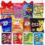 Family Movie Night Hamper Box - Pringles Gift Set with Popcorn, Sweets and Savoury Snacks Hamper - Movie Night Accessories, Birthday Hamper, Crisp Hamper, Date Night Box, Kids Crisp Selection Box