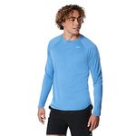 Speedo Men's Standard UV Swim Shirt Long Sleeve Fitness Rashguard - Turkish Heather, Large