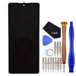 LMQ730TM Display LCD Touch Digitizer Glass Screen Repair Tool Kit Replacement for LG Stylo 6 Black(NO Frame)