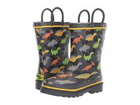 Western Chief Boys Kid's Waterproof Printed Rain Boot, Dino Dash, 7/8 M US Toddler