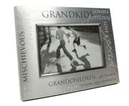 Grandchildren Satin Silver Photo Frame - Grandkids