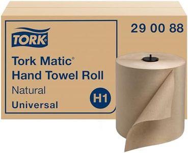 Tork Matic Advanced Paper Towel Roll H1, Paper Hand Towel 290089, 100% Recycled Fiber, High Absorbing, High Capacity 1-Ply, White - 6 Rolls x 700 ft