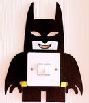 London Golden Swan 3D Lego Batman Light Switch Wall Sticker, Must Have For All Batman Fans! Premium Quality Felt Material! Kids Children Bedroom Nursery Decor!