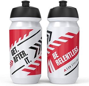 KOM Cycling Water Bottle Collection 500ml (16.9oz) Cycling Water Bottle Inspiration (6 Bottles, Get After It)