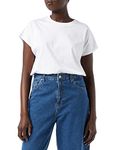 JJXX Women's JJXX JXASTRID SL Boxy Every TEE NOOS T-Shirt, Bright White, M