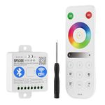 BTF-LIGHTING 4 Zones 2.4GHz RF Remote RB3 & SP530E WiFi Bluetooth Controllers Kit Support FCOB COB SMD PWM or SPI RGB RGBW LED Strip WS2811 WS2812B WS2814 WS2815 SK6812 IC etc DC5V DC12V DC24V